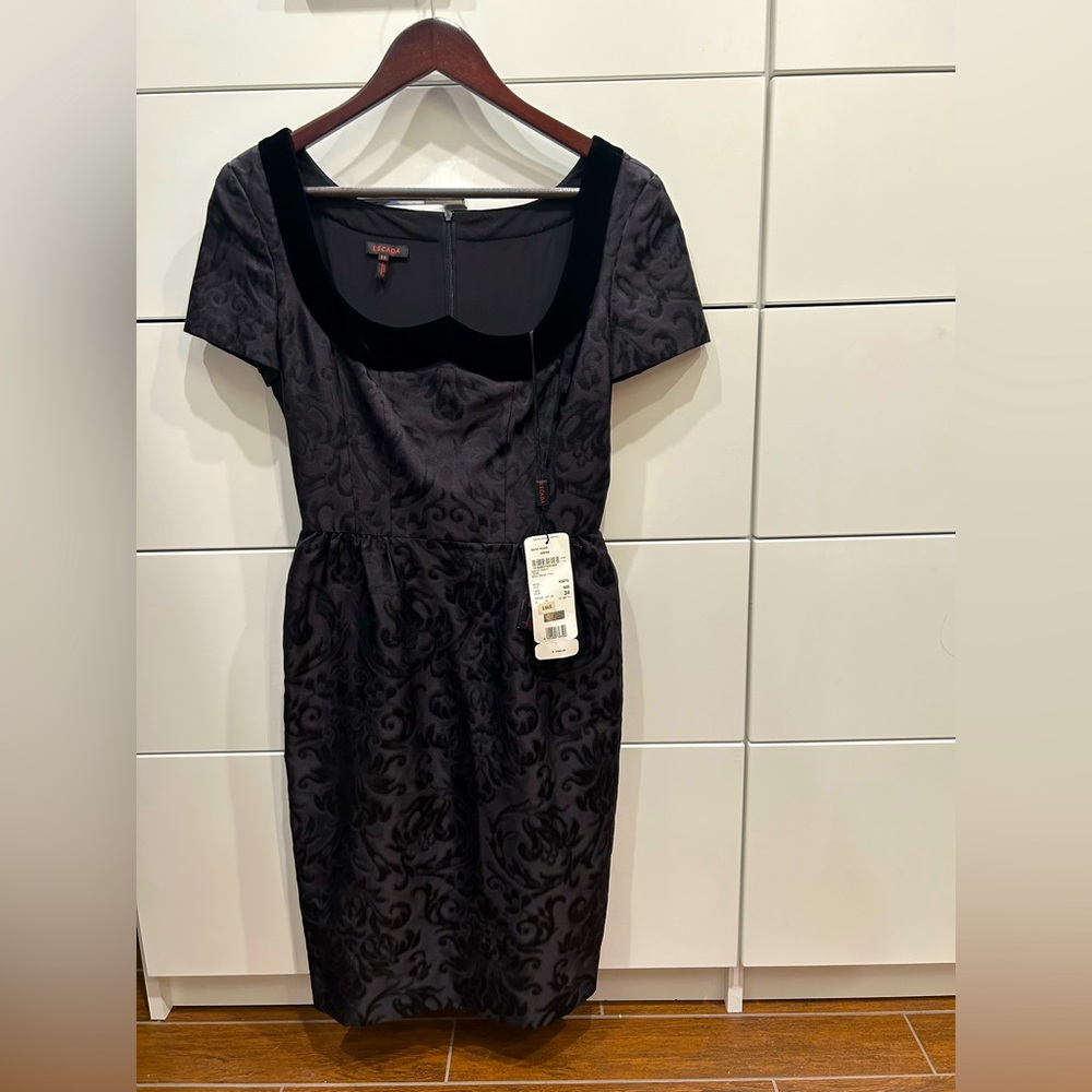 Black Escada Cocktail Dress, NWT